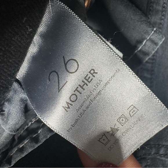 Mother Denim The Stunner Zip Two Step Fray in Holding Hands Skinny Jeans 26 2 - Picture 10 of 14